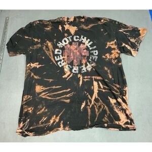 Red Hot Chili Peppers shirt Boys Large Black The Dye Lightweight Concert Crew